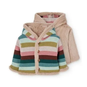 Chaqueta pelo suave reversible
