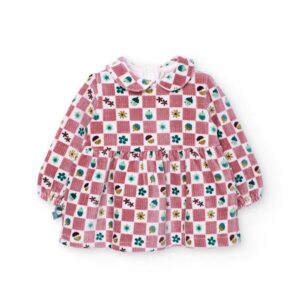 Vestido canalé con leotardos a juego - Imagen 2