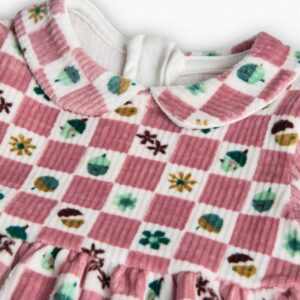 Vestido canalé con leotardos a juego - Imagen 4