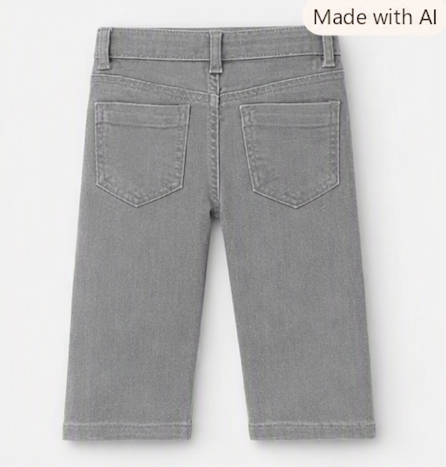 Pantalón denim gris - Imagen 2